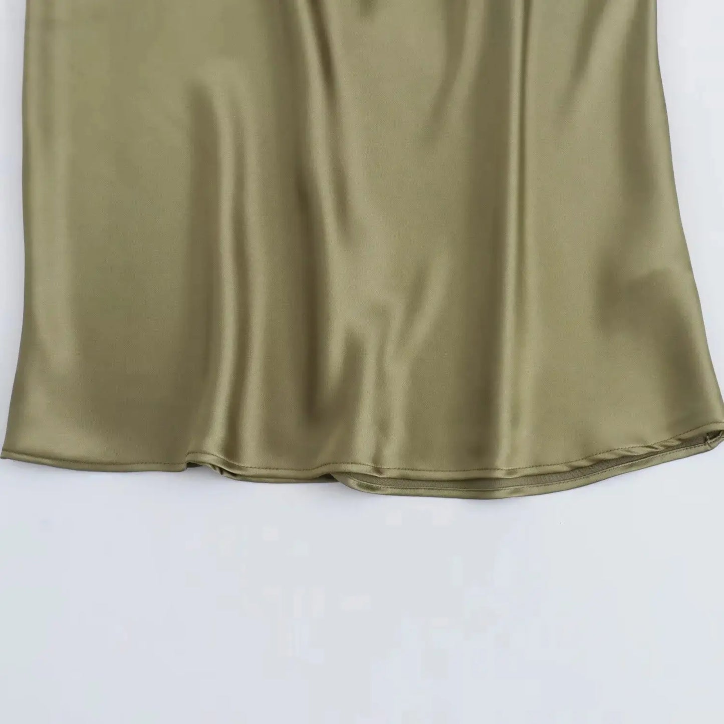 Elegant Satin Summer Slip Dress | Chic Evening Midi for Women
