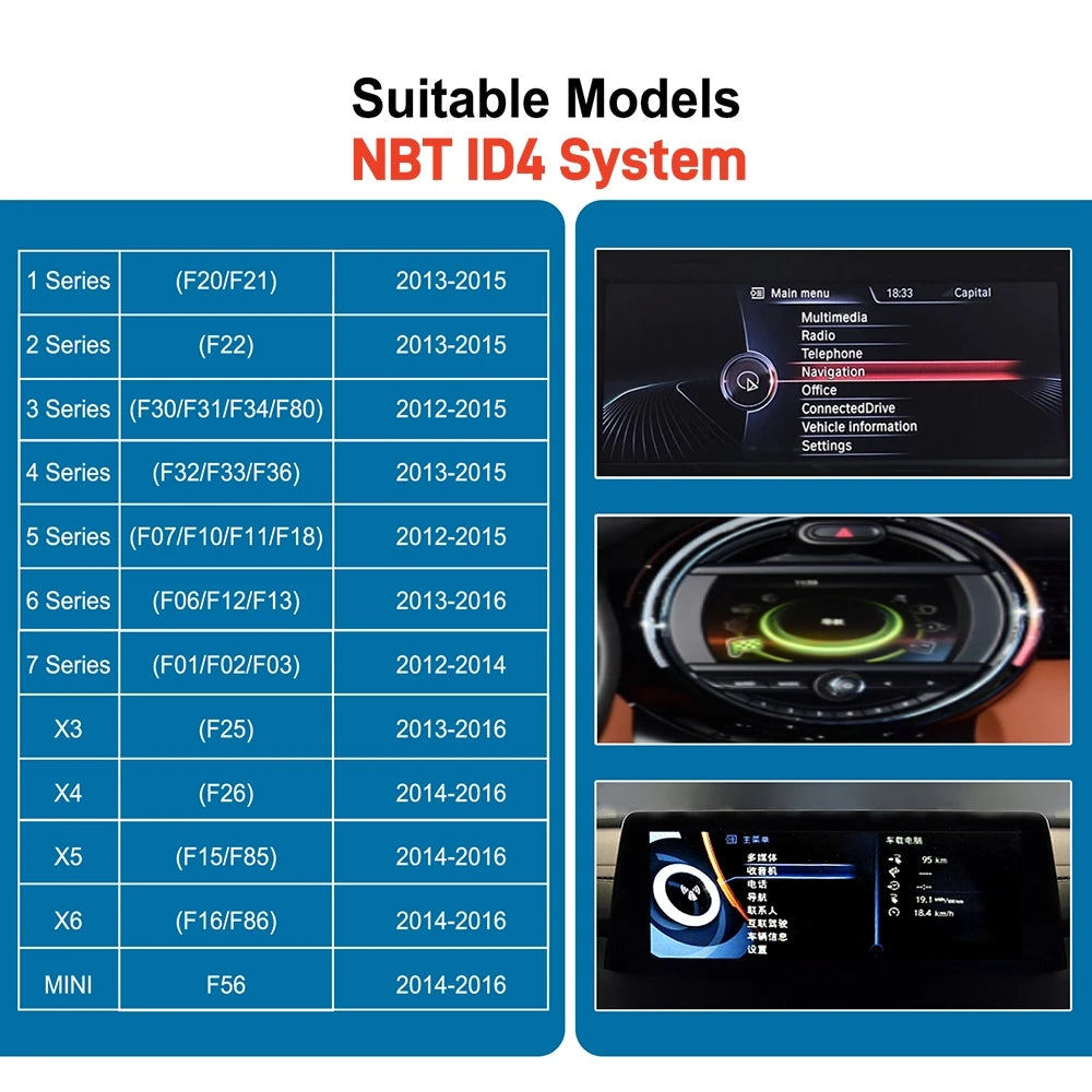 Wireless CarPlay & Android Auto for BMW CIC/NBT Systems