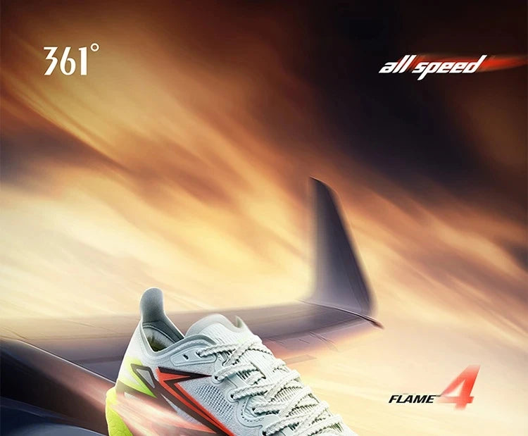 361 Degrees Flame 4.0 Men Running Shoes New Carbon Plate Racing Marathon Stable Rebound Traction Jogging Male Sneakers 672512205