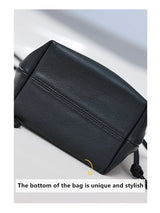 Women's Real Leather Crossbody Bags Luxury Designer Soft Black Shoulder Bag Cowhide Small Size Versatile Fashion Purses