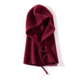Women's Pure Cashmere Knit Beanie & Scarf Hat