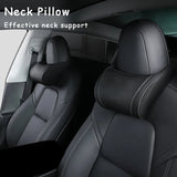 Neck Pillow Headrest Pillow Automobile Seat Neck Rest Auto Seat Head Support Pillow  Accessories suit For Tesla Model 3 Y X S