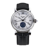 Sugess Watches for Men Automatic Mechanical Watch Moonphase Tianjin ST2108 Waterproof Date Hands Sapphire Crystal Rome Wave Dial
