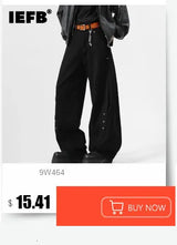 Men's Distressed Wide-Leg Jeans