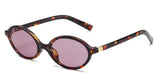 Fashion Oval Retro Sunglasses for Women – Simple Small Frame UV400 Protective Eyewear, Literary Style Luxury Design for Commuting & Travel