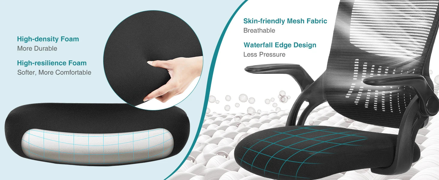 JHK Ergonomic Mesh Backrest Office Chair | Adjustable
