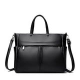 14'' Laptop Business Commuting Handbag Top Quality Materials Ladies Handbag Female Shoulder Bag Put in A4 Magazine and Notebook