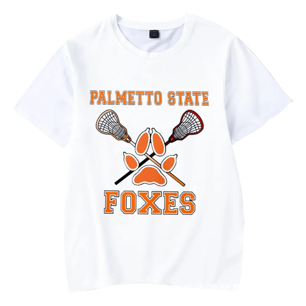 Cosplay The Foxhole Court Palmetto State Foxes Lacrosse Jersey WILDS MINYARD JOSTEN Short Sleeve T Shirt for Men Boy Oversized