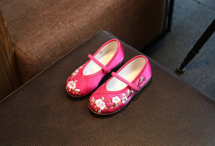 Girls’ Embroidered Ethnic Princess Shoes