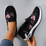 Women's Breathable Mesh Flat Sneakers — Lightweight Slip-On Casual Shoes