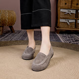 Winter Shoes Women's 2026 New Wool One-piece Women's Loafers Low Heel Fashion Casual One-Foot Slip-on Warm Ladies Shoes