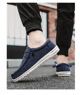 Men Casual Shoes Slip on Canvas Loafers Comfortable Walking Flats for Man Non Slip Soft Moccasins Sneakers Summer loafers