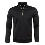 Men's Sweatshirts Half Zipper Pullover Male Long Sleeve Flleece Sweater Standcollar Snowflakes Hoodies Men Clothes