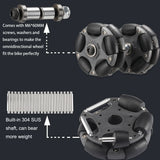 58mm Nylon Omni Wheels for Brompton Folding Bike