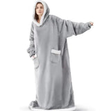 Oversized Hooded Blanket Robe