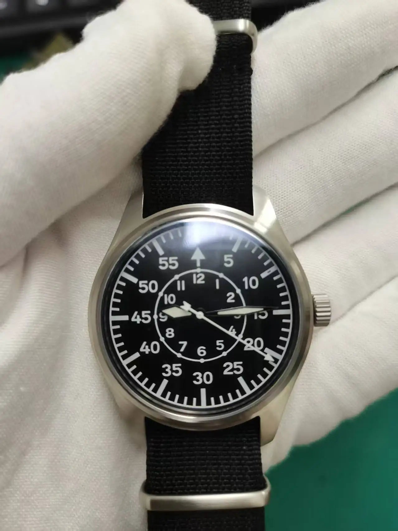 DD40mm Vh31 Beat Quartz Men Watches Sapphire Crystal waterproof 5Bar 316L Stainless Steel vintage Pilot Men watch