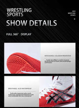 Men Wrestling Shoes Comfortable Male Wrestling Footwears Non Slip Boxing Shoes Lightweight