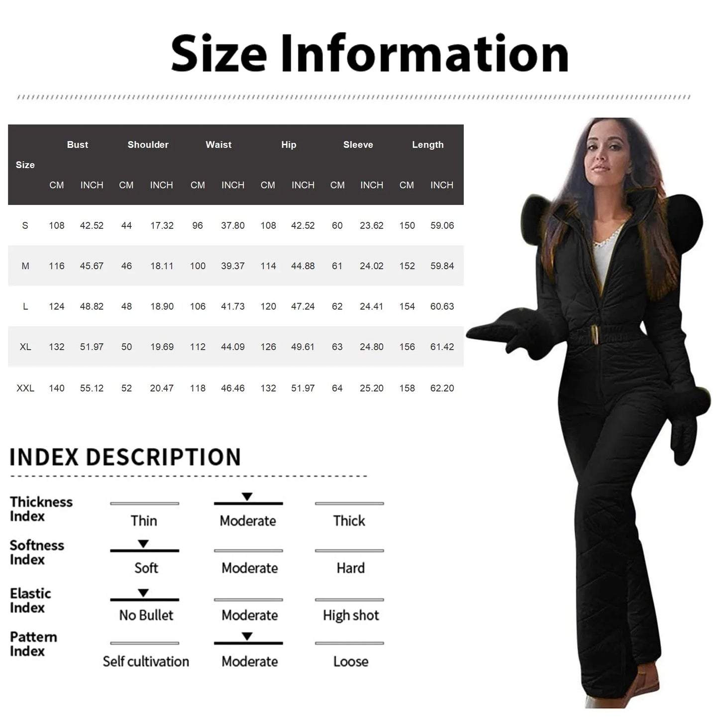 Waterproof One-Piece Ski Suit – Insulated Winter Hooded Jumpsuit