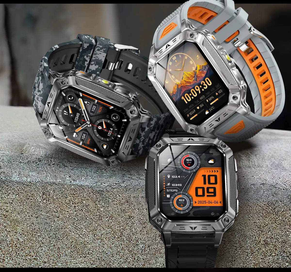 2026 Military-Grade Outdoor Sports Smartwatch 1400mAh