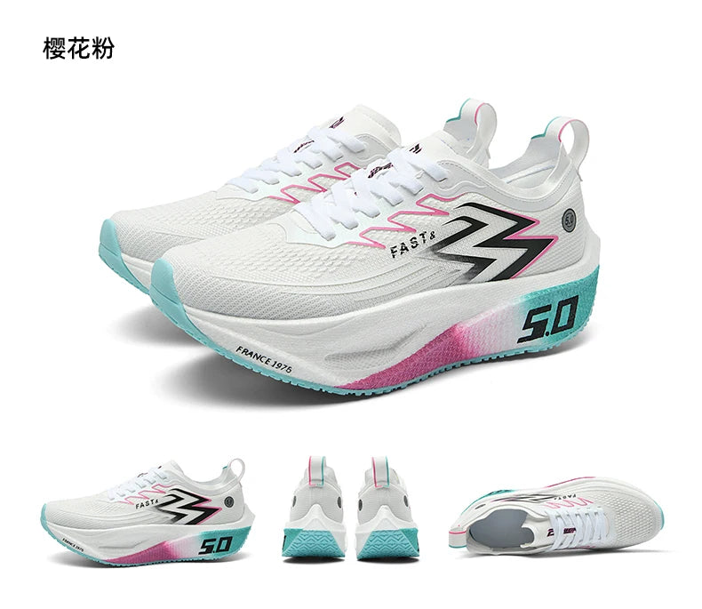 Marathon Men Running Shoes Carbon Board Speciality Sports Breathable Lightweight Women's Athletic Nonskid Elasticity Sneakers