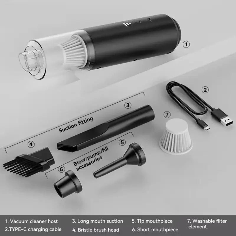 Cordless Car Vacuum Cleaner – Powerful & Quiet