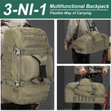 LQARMY 30L 45L 80L Outdoor Mountaineering Bag Molle Tactical Backpack Large Duffel Bag Hiking Camping Travel Bags