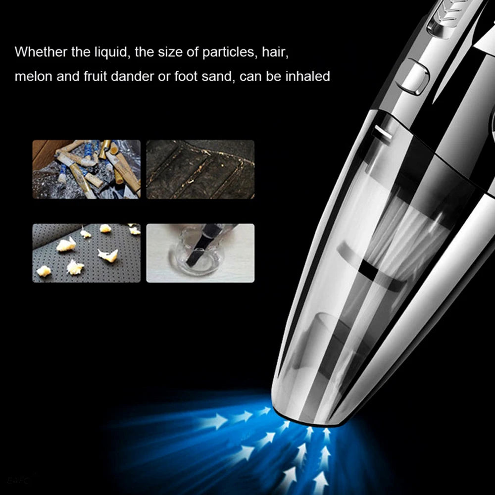 Cordless Handheld Vacuum | 6000Pa Wet & Dry | USB
