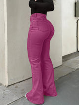 Women's Y2K Wide-Leg Bootcut Jeans – High Waist