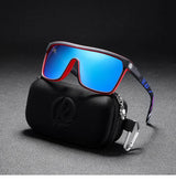 KDEAM One-piece Shape Men Sunglasses Polarized Elastic Paint Surface Sun Glasses Women Suitable Long-lasting Goggles Cat.3
