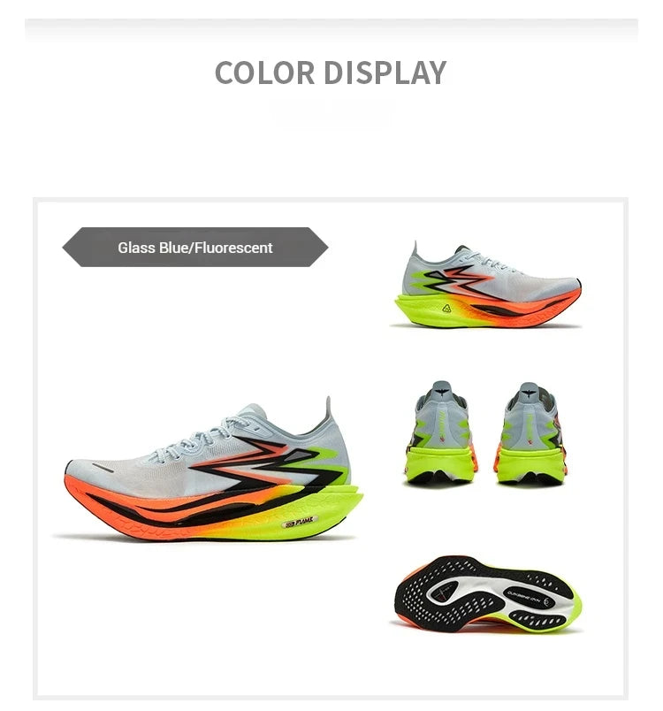 361 Degrees Flame 4.0 Men Running Shoes New Carbon Plate Racing Marathon Stable Rebound Traction Jogging Male Sneakers 672512205