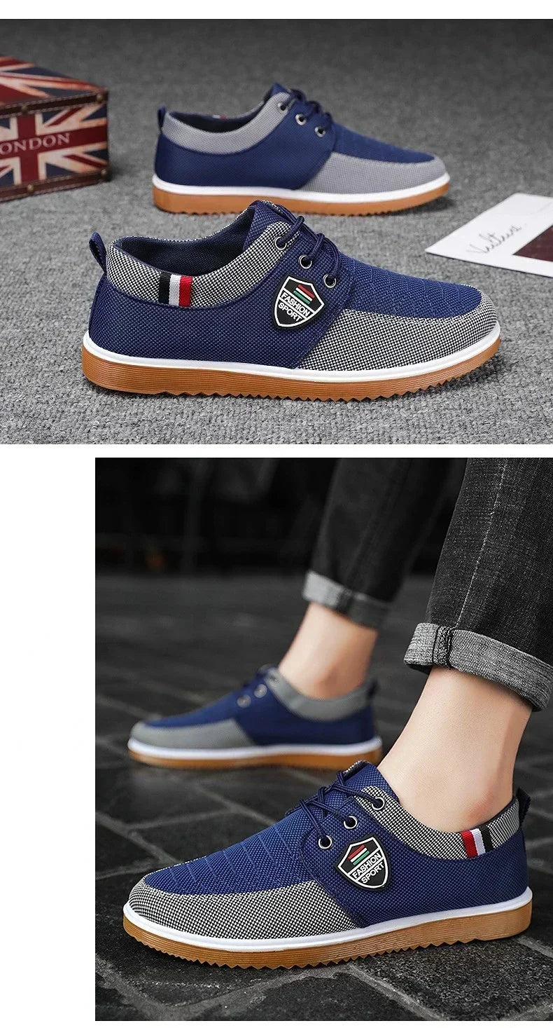 Best Selling Men's casual shoes Vulcanized Work loafers Mesh Lightweight Man sports shoes Canvas Shoes for Men