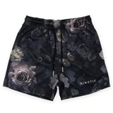 Rose Embroidered Hip Hop Shorts