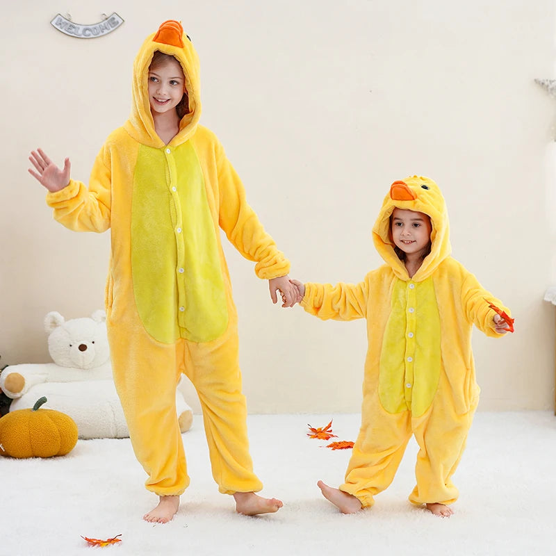 Kids' Capybara Flannel Onesie