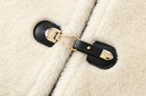 Elegant Faux Fur Toggle Coat