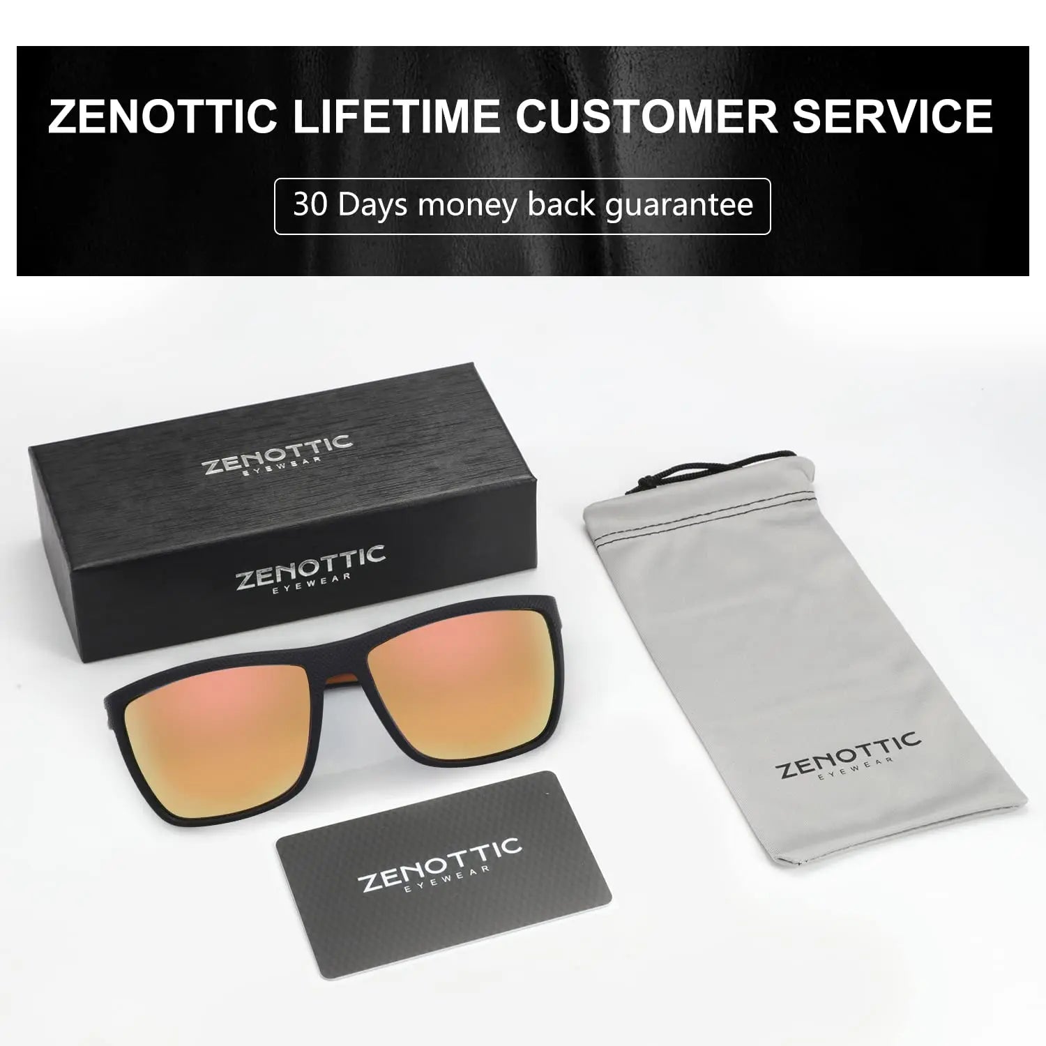 Zenottic Men's Polarized Sunglasses – UV400 TR90 Frame