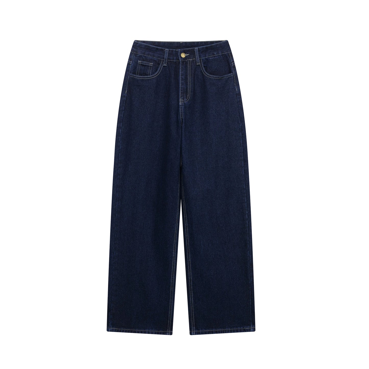 DUOPERI Women Fashion 2 Pieces Sets With Belt Denim  Jackets & Vintage Front Zipper Jeans Trousers Feamle Chic Lady Pants Sets