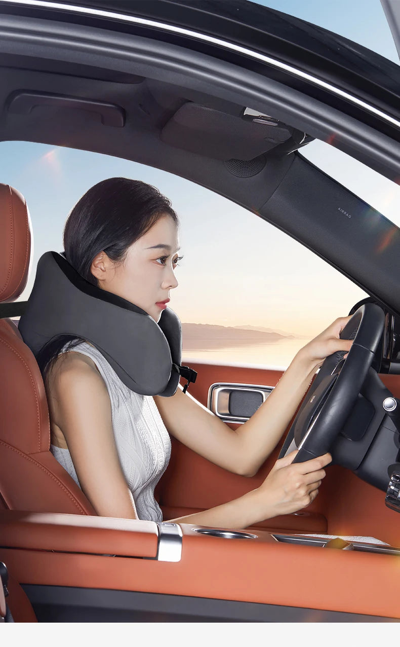Memory Foam Travel Neck Pillow – Soft U-Shape Support