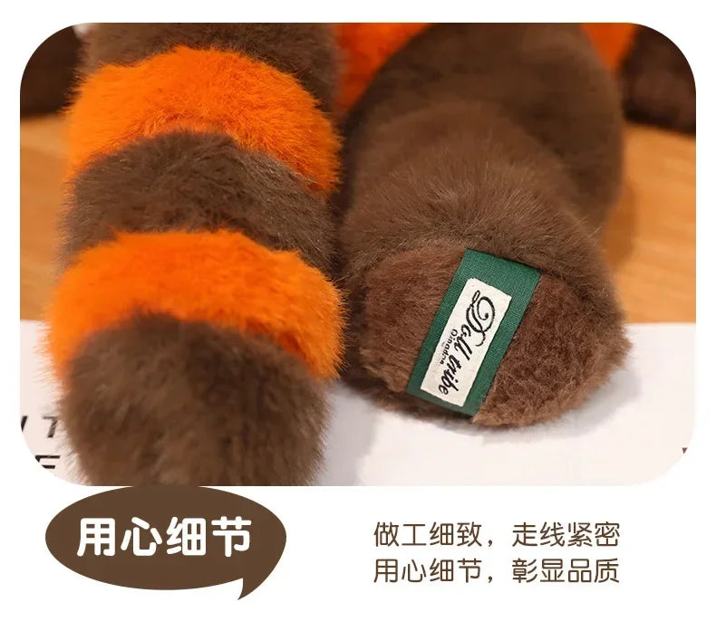 Plush Animal Cuddle Pillow – Raccoon, Fox & Red Panda