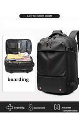 Vacuum Compression Travel Backpack – 17" Laptop & Adventure Ready