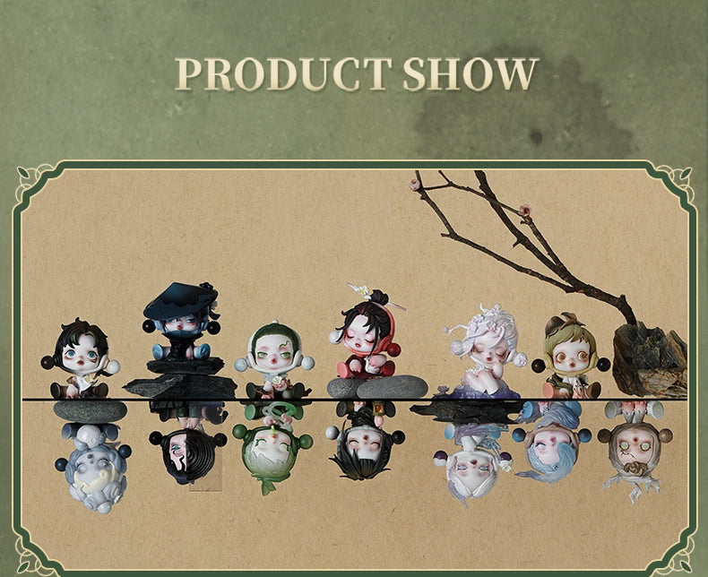 POP MART SKULLPANDA The Ink Plum Blossom Series Trendy Blind Box Toys Mystery Box Mistery Action Figure Surprise Birthday Gift