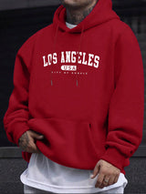 Men's Los Angeles Print Drawstring Hoodie