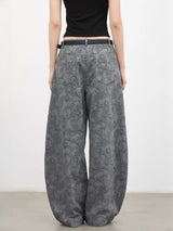 CHIC VEN New Women Jeans Loose Casual High Waist Wide Leg Denim Pants Paisley Female Trousers Spring Autumn 2026