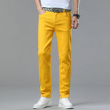 Men's Elastic Colorful Straight-Fit Jeans | Spring Autumn