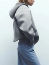Women’s Relaxed Fit Hooded Zip Sweatshirt