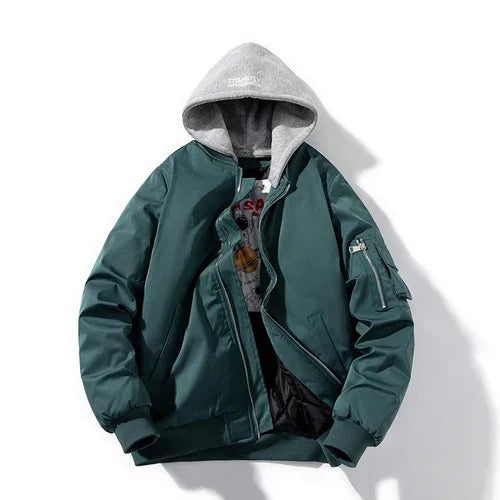 Hooded Bomber Pilot Jacket