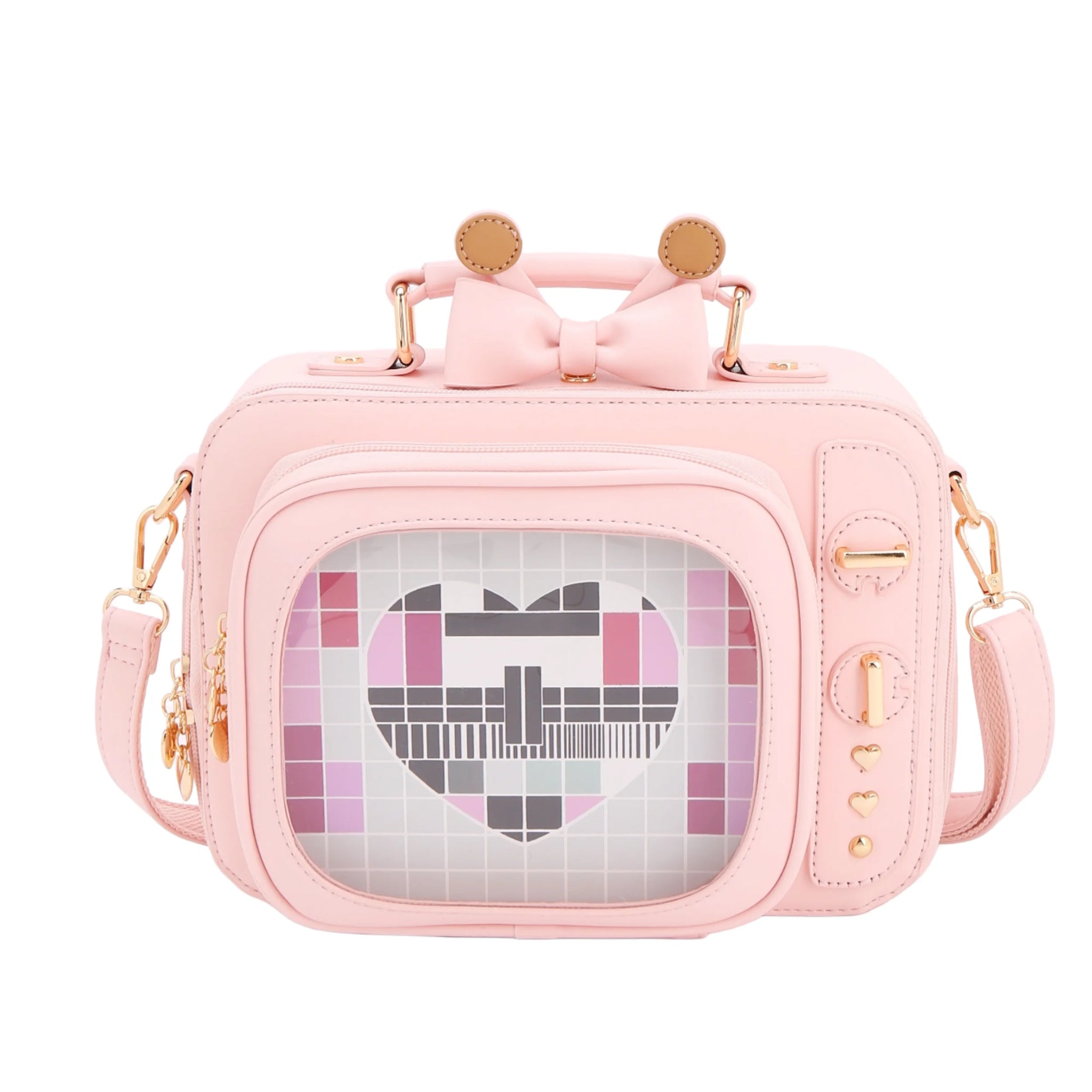 Novelty Tv Shape Ita Bag Retro Television Women Shoulder Bag Design Ita Backpack with Inserts Girls Crossbody Bag