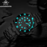 ADDIESDIVE 41mm Top Luxury Quartz Watch For Men 200m Diving BGW9 Super Luminous 316L Stainless Steel Quartz Watches Reloj Hombre