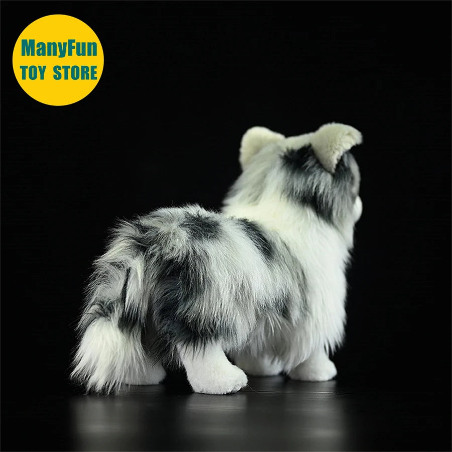 Border Collie High Fidelity Anime Cute Plushie Sheep Dog Plush Toys Lifelike Animals Simulation Stuffed Doll Kawai Toy Gifts