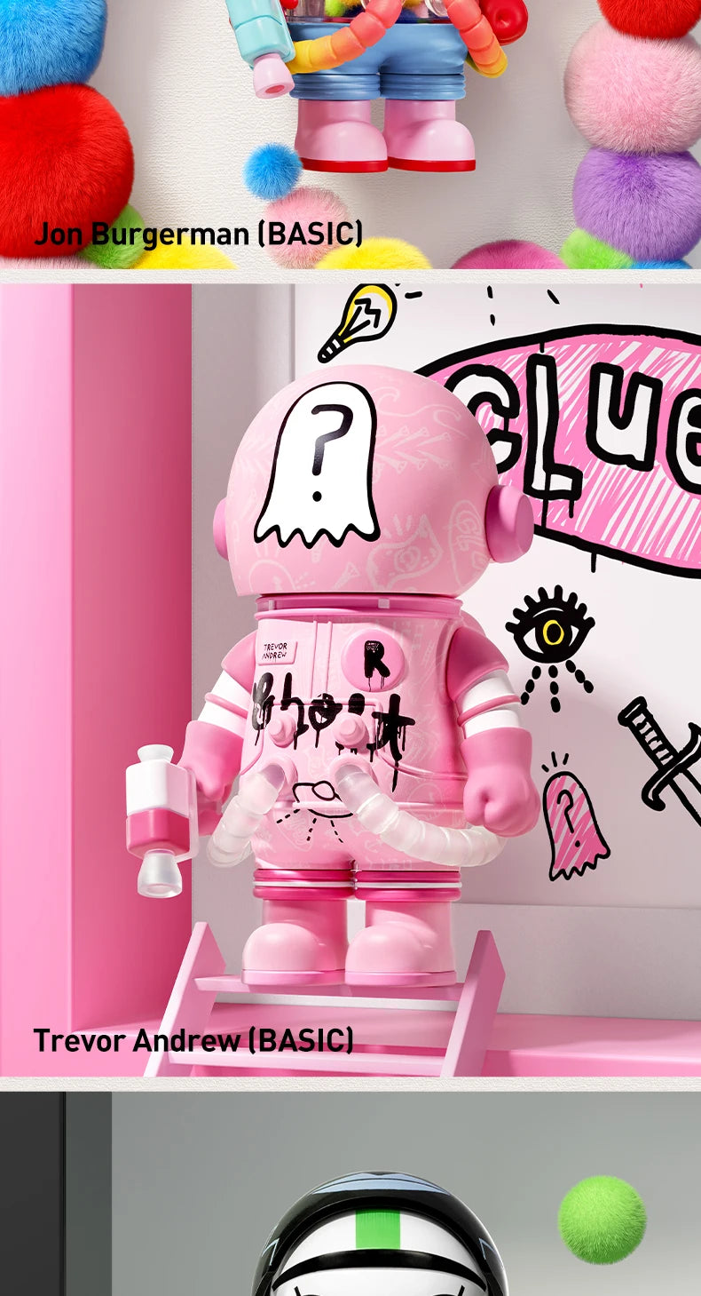 POP MART MEGA SPACE MOLLY 100% Series 4 Blind Box Guess Bag Mystery Box Toys Doll Cute Figure Desktop Ornaments