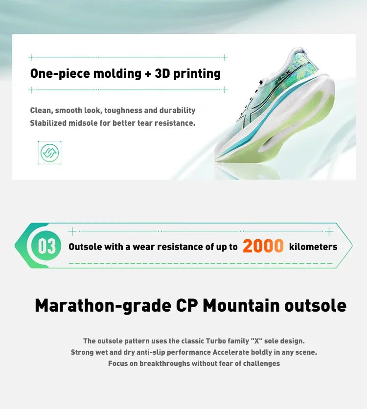 Xtep 260X Running Shoes For Men  Spring Non-Slip Men's Sports Shoes Rebound Cushion Breathable Ourdoor Sneakers 976119110053